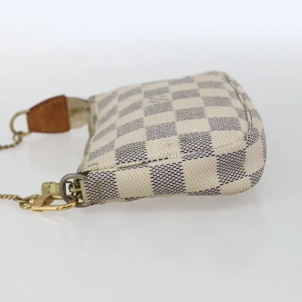 Louis Vuitton Damier Azur Mini Pochette Accessoires Pouch White